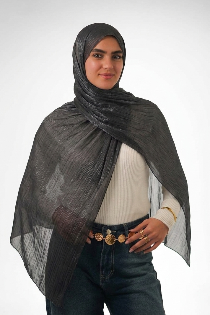 Black Organza Scarf