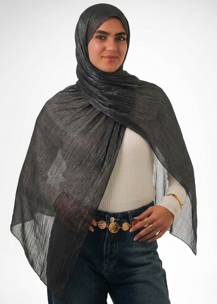 Black Organza Scarf