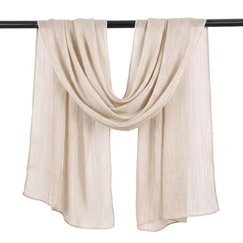 Beige Organza Scarf