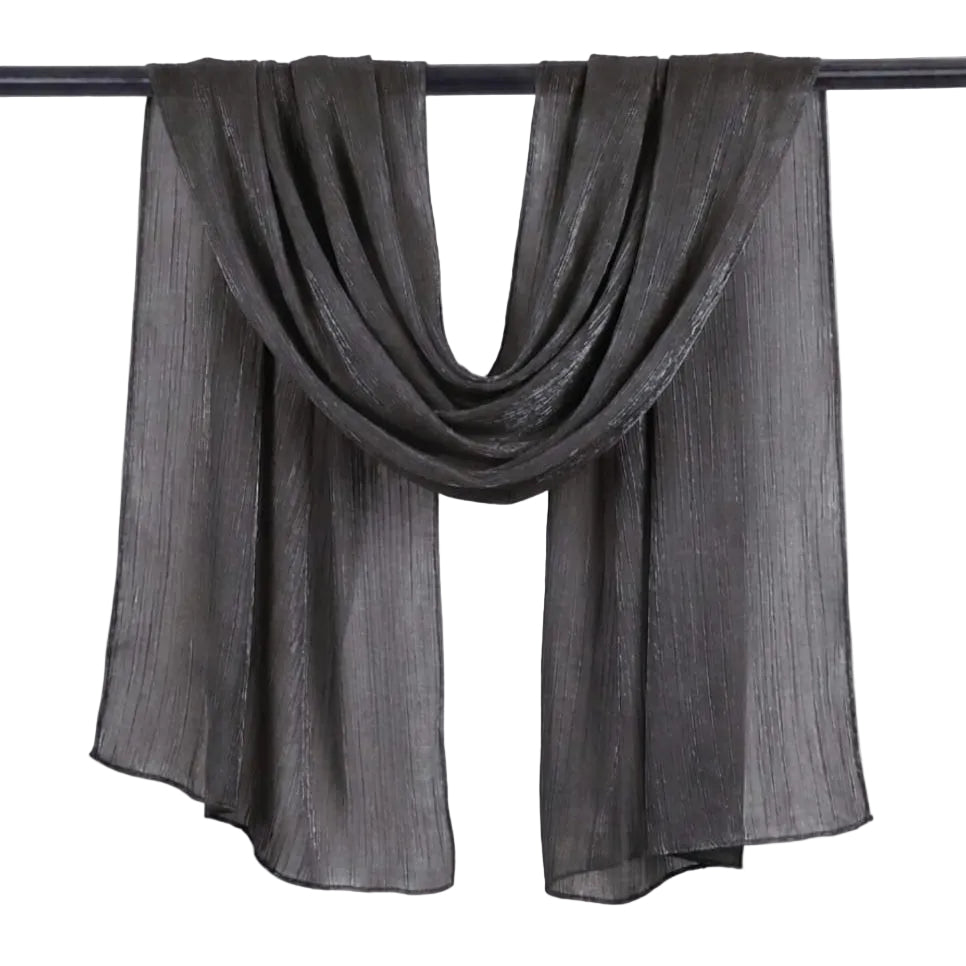 Black Organza Scarf