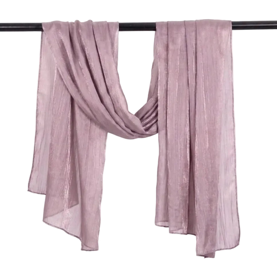 Dusty Rose Organza Scarf