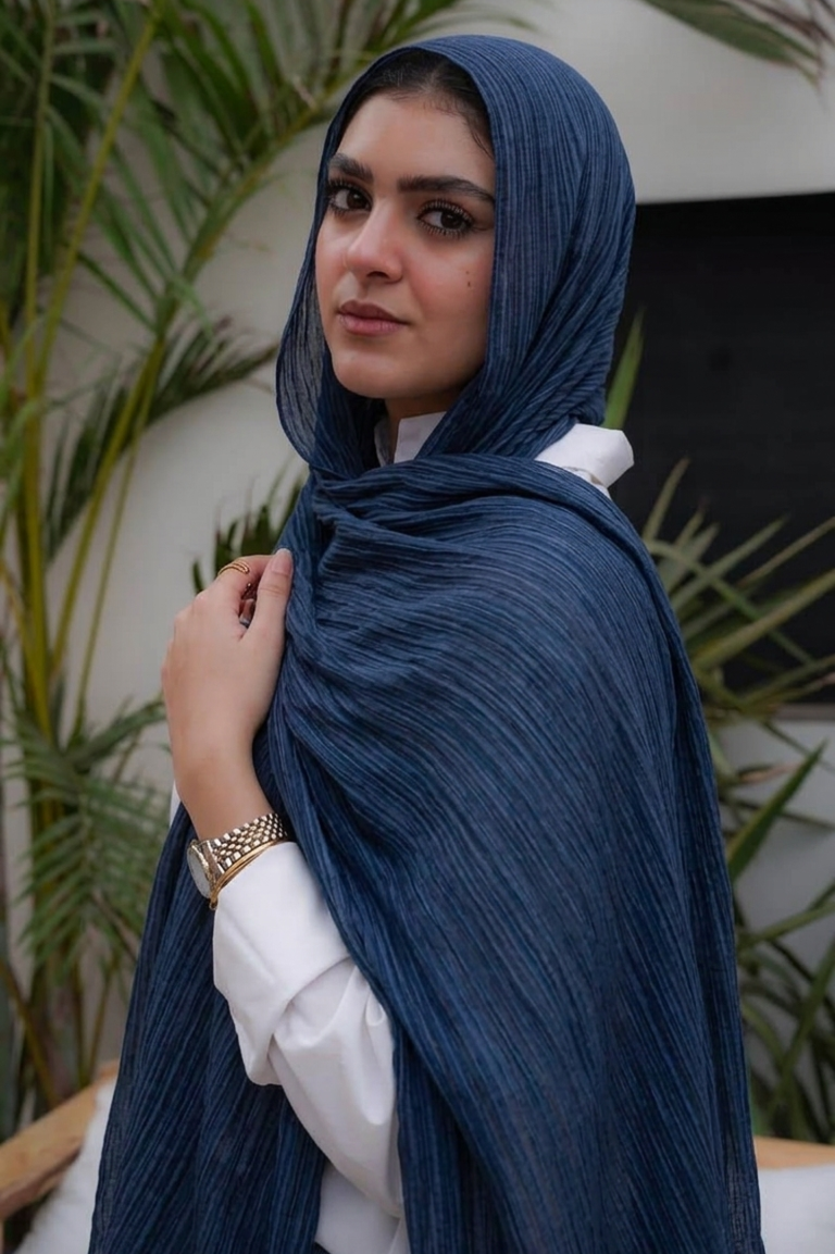 Navy Blue Thai Striped