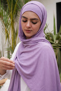 Soft Lavender Scarf & Undercap Set