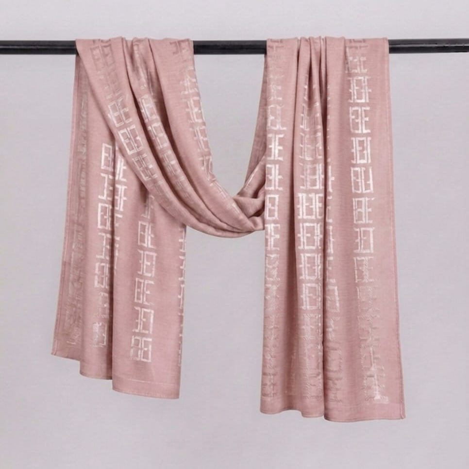 Mono Grid Kuwaiti Scarf