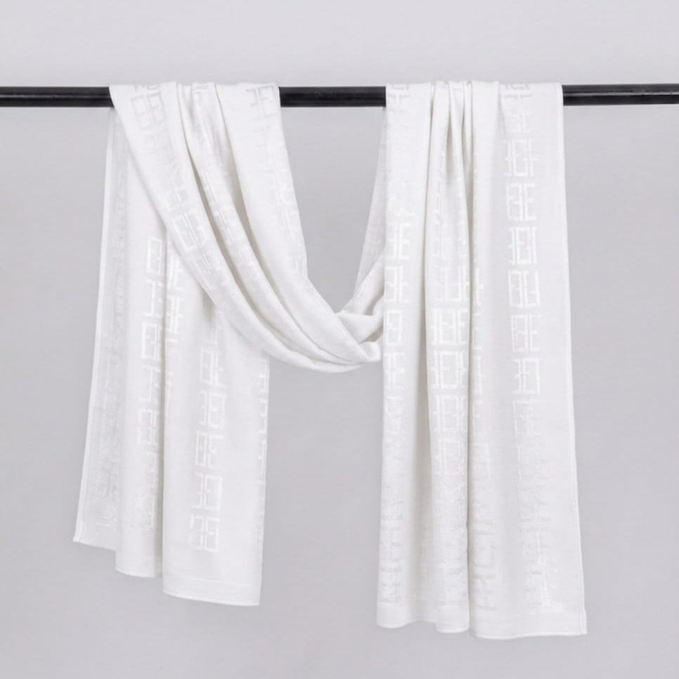 Mono Grid Kuwaiti Scarf