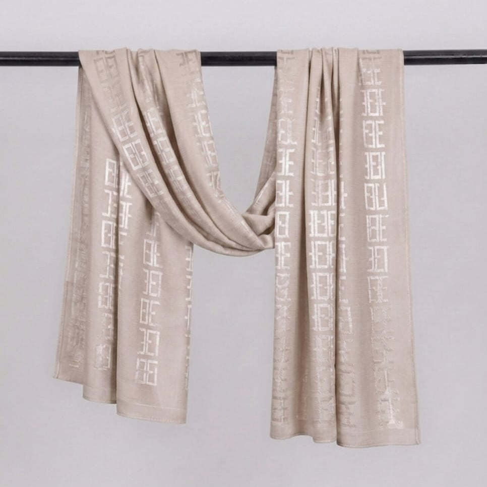 Mono Grid Kuwaiti Scarf